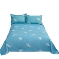 thumbnail image 1 of Wovilon Bedding Set Bedding Sheet And Pillowcase 3 Piece Set With 2 Pillowcases 1 Flat Sheet Sheet Set Shrink Counterac Fade Counteractive Easy Care, 1 of 7