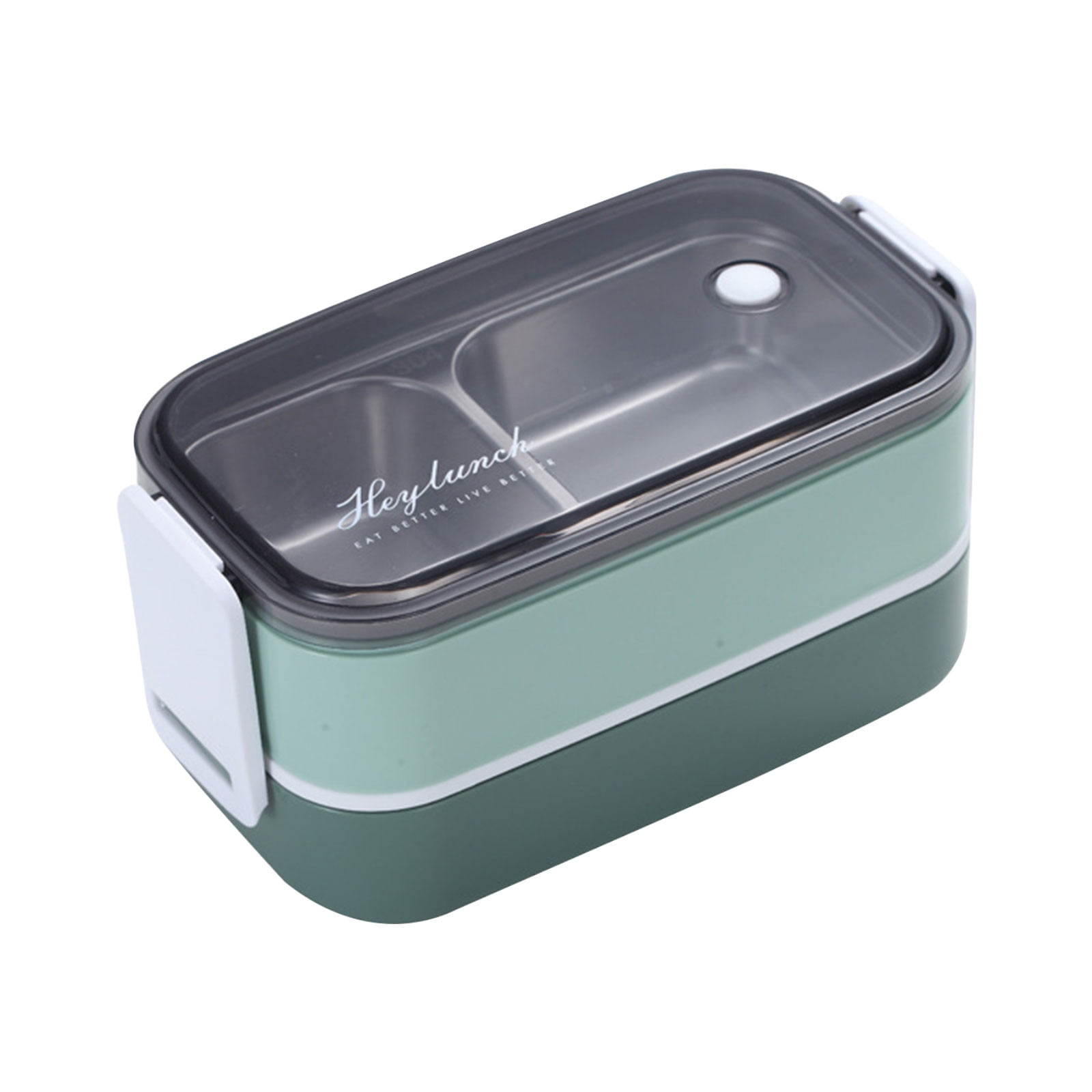 Wovilon Bento Box Stainless Steel Lunch Box Insulation Work Lunch Box Double-Layer Portable Large-Capacity Multi-Layer Lunch Box