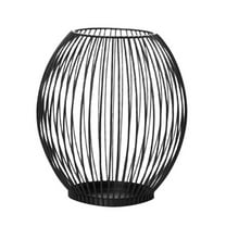 Wovilon Black Lantern Candle Holder Wrought Iron Candle Decoration Home Decoration Home Decor