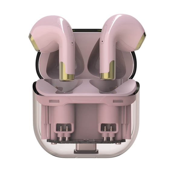 Wovilon Bluetooth Earbuds With Charging Case Large Battery Long Endurance Touch Support Bt Earphone Led Battery Display Active Noise Reduction Earphone For Music, Game Low Latency Earphone