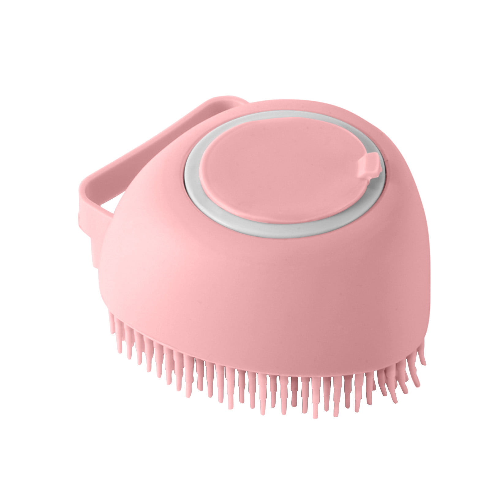 Soap Dispensing Silicone Scrubber - Pink