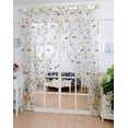 thumbnail image 1 of Wovilon Brilliant Peony Tulle Window Screens Door Balcony Curtain Sheer Cover Ye Blackout Curtains For Bedroom, Curtains For Living Room, Kitchen Curtains, 1 of 9