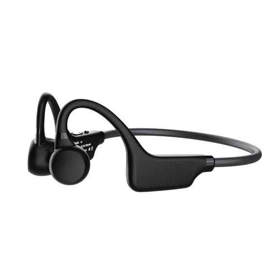 Wovilon Mini Bone Conducting Headphones, Open Ear Headphones Wireless Bluetooth, Bt 5.1 Neckband Sport Wireless Earphones with Mic, Waterproof Sweatproof Earphones Induction for Sport, Work