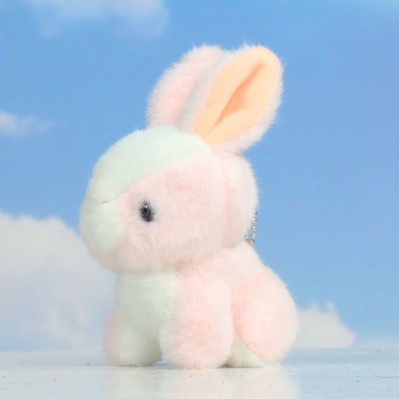 Wovilon Bunny Plush Keychain Toys For Kids, Stuffed Rabbit Plushie Backpack Purse Pendant Dolls Gift For Children