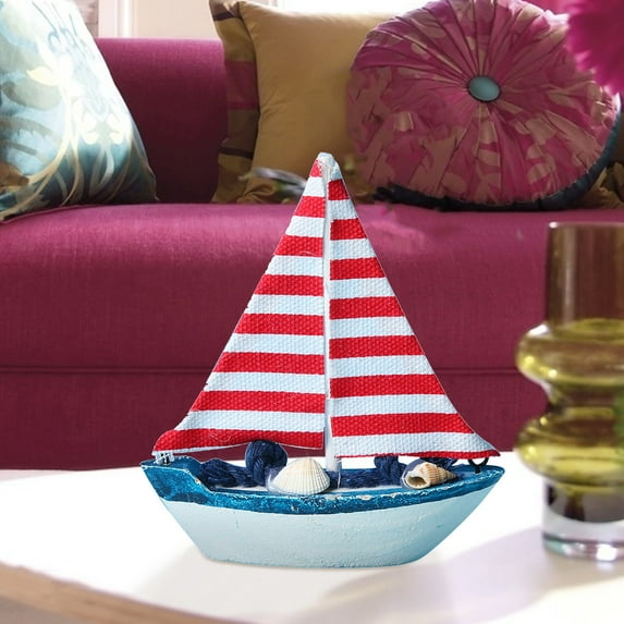 Wovilon Centerpiece Table Decorations Table Decorations For Living Room Mediterranean Wooden Crafts Sailing Model Ornaments Creative Props Decorations