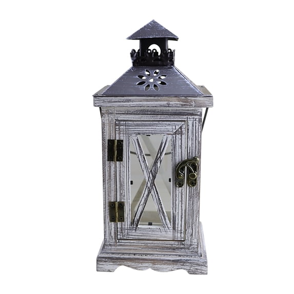 Wovilon Centerpiece Table Decorations Table Decorations For Living Room Retro Wooden Lantern Candle Holder, Creative Soft Decoration Tabletop Features