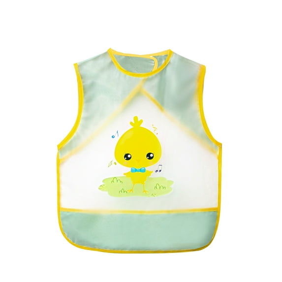 Wovilon Children'S Eating Bibs Waterproof Children'S Coverall Men'S And Girls' Reverse Dressing Summer Sleeveless Wash Free Apron
