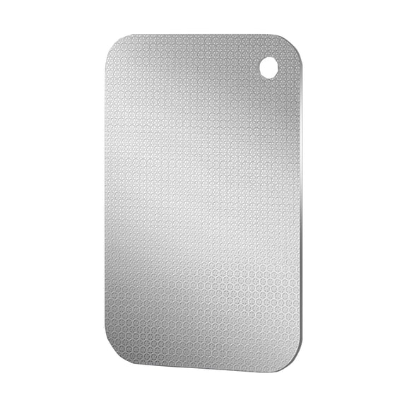 Wovilon Chopping Board Double Sided Stainless Steel Kitchen Cutting Board With Hanging Hole Home Kitchen Chopping Board For Meat Vegetables Fruit