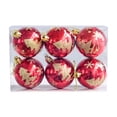 thumbnail image 1 of Wovilon Christmas Ball Ornaments 6pc Set Shatterproof Christmas Decorations Tree Balls For Xmas Trees Wedding Party Holiday Decorations Tabletop Small Trees Decoration, 1 of 6