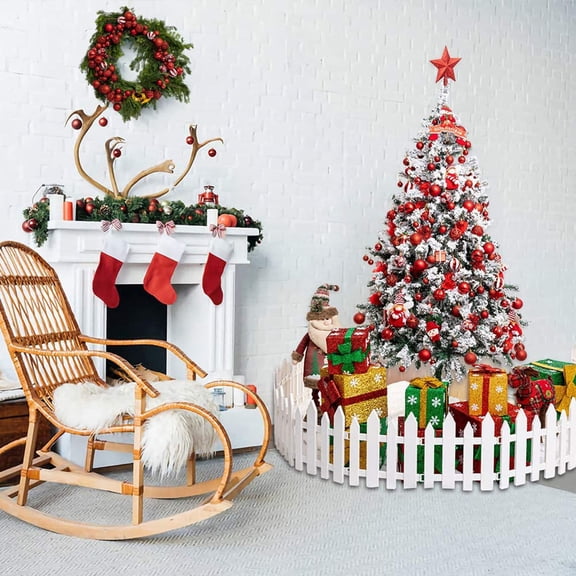 Wovilon Christmas Decor Christmas Decorations 101PCS Hand Painted Matte Plastic Balls Christmas Hanging Set