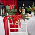 thumbnail image 1 of Wovilon Christmas Decorations Christmas Forest Chair Back Flowers Red Bow Aisle Decoration Flowers Holiday Banquet Berry Needle Chair Tied Flowers, 1 of 6