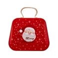 thumbnail image 1 of Wovilon Christmas Decorations Tinplate Handbag Candy Box Children's Gift Small Tin Box Mini Handbag, 1 of 6
