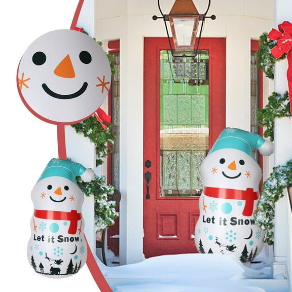 Wovilon Christmas Gifts 45 Inch Inflatable Snowman Tumbler Inflatable Christmas Snowman Christmas Tumbler Decoration