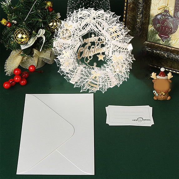 Wovilon Christmas Greeting Cards With Envelopes Three Dimensional Christmas Cards With Envelopes Christmas Greeting Cards Ornament