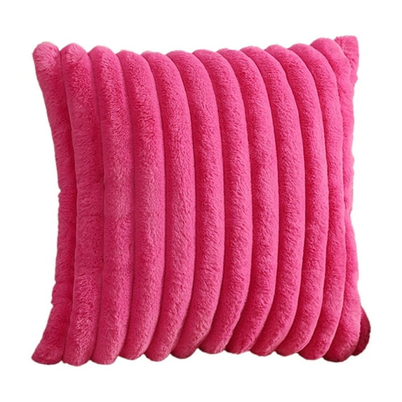 Wovilon Christmas Pillowcase Border Wholesale Pillowcase Solid Colour Without Core Plush Christmas Pillowcase