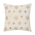 thumbnail image 1 of Wovilon Christmas Snowflake Pillow Set Sequins Embroidery Cushion Room Living Room Sofa Cushion Christmas Day Pillow, 1 of 8