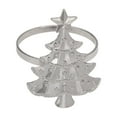 thumbnail image 1 of Wovilon Christmas Tree Napkin Rings Alloy Tray Napkin Rings Metal Crafts Festive Items Fine Workmanship, 1 of 6