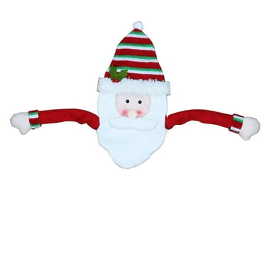 Wovilon Christmas Tree Topper Hat Christmas Santa Claus For Holiday Xmas Trees Ornament Christmas Decorations Party Supplies