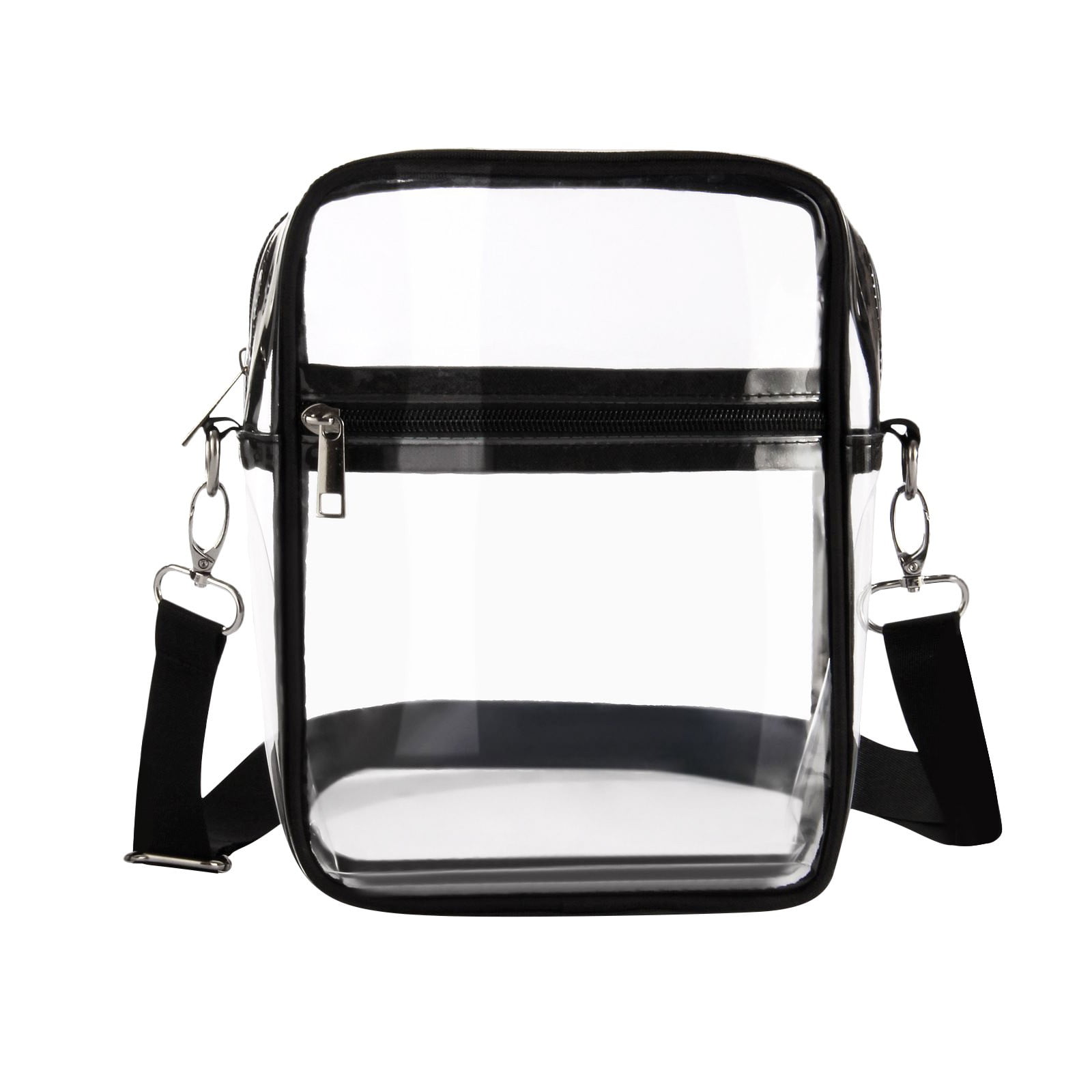 Wovilon Clear Crossbody Bag, See Through Crossbody Bag Plastic Transparent Crossbody Bag Stadium Approved Clear Purse Bag for Concerts Sports Events