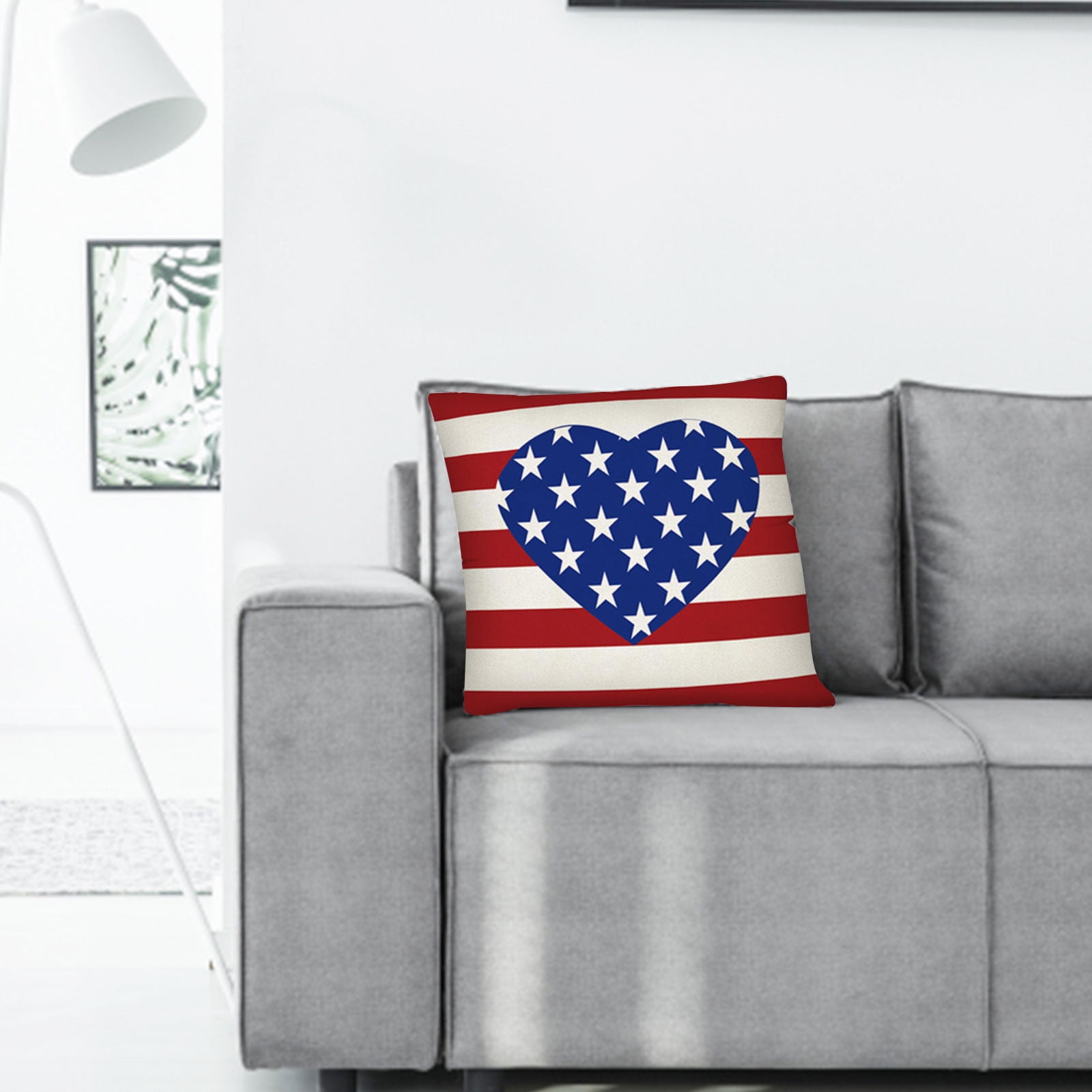Wovilon Clearance Patriotic Throw Pillow Covers 17 X 17 Inch 4Th Of