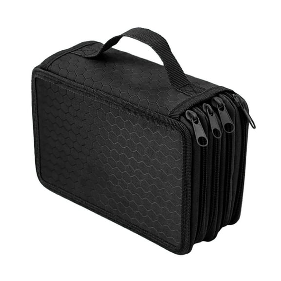 Wovilon Cloth Student Stationery Pencil Case Popular 72 Color Pencils Large Capacity Storage