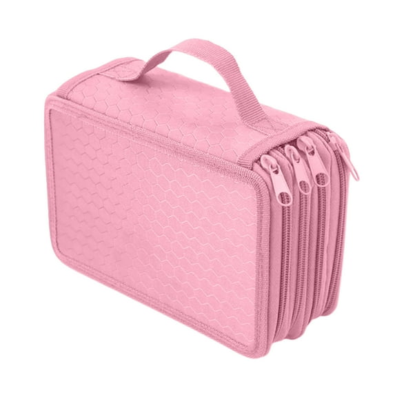 Wovilon Cloth Student Stationery Pencil Case Popular 72 Color Pencils Large Capacity Storage