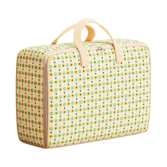 Wovilon Clothing Storage Bags With Handle And Zipper Travel Moving Bags For Small Clothes Throw Pillows Quilts Fabric