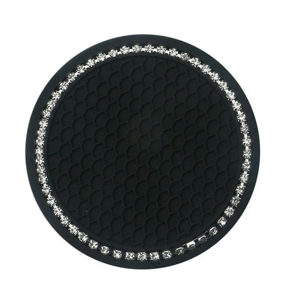 Wovilon Coffee Cups Round Anti-Skid Rubber Pad For Automobile Water Cup 2Pc