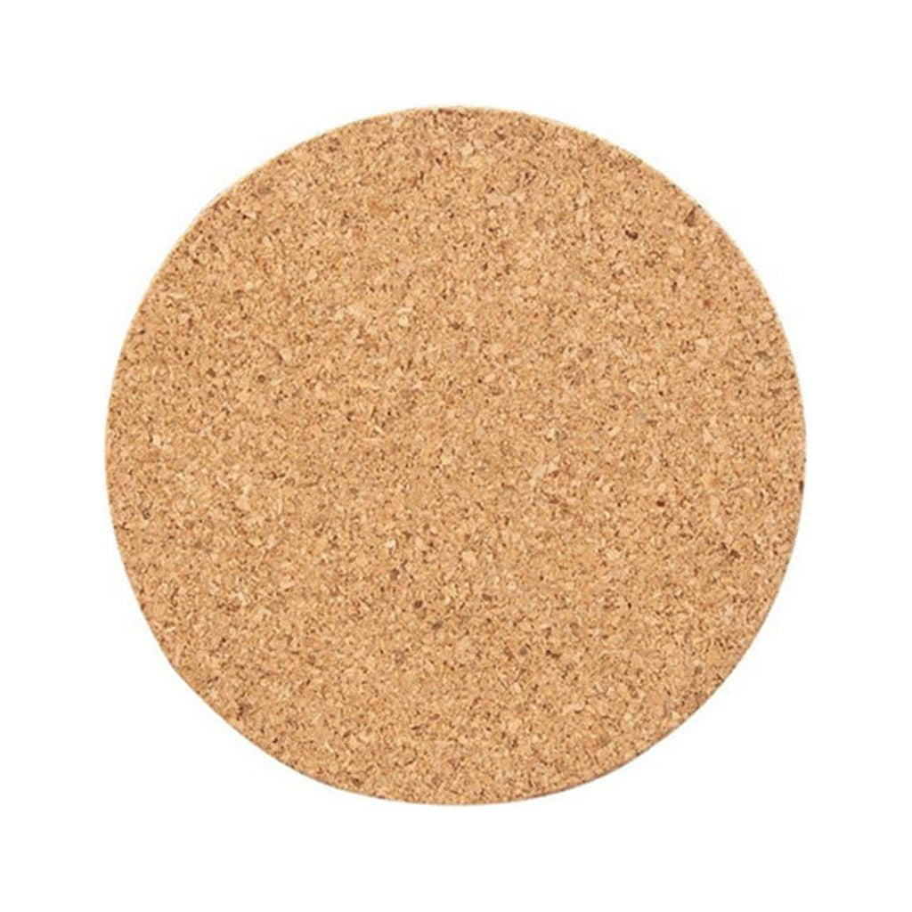 CALCA 10pcs Round Cork Coasters 3.9 Diameter for Cold Drinks Wine Glasses  Plants Cups & Mugs