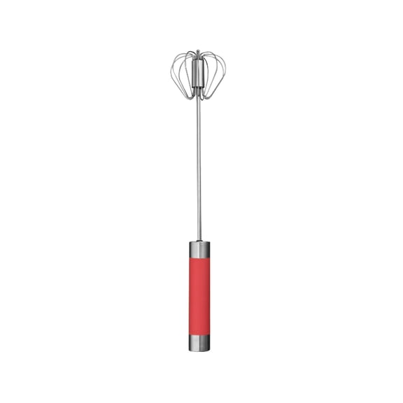 Wovilon Coffee Stirrers Electric Stirrer Drink Stirrer Stainless Steel Rotary Whisk 10 Inchsemi-Automatic Whisk Press Type Manual Rotary Whisk