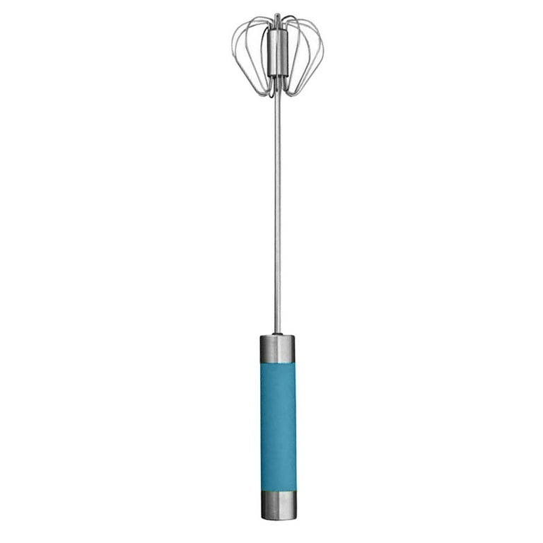 Wovilon Coffee Stirrers Electric Stirrer Drink Stirrer Stainless Steel  Whisk Hand Push Rotary Whisk Semi-Automatic Mixer Stirrer