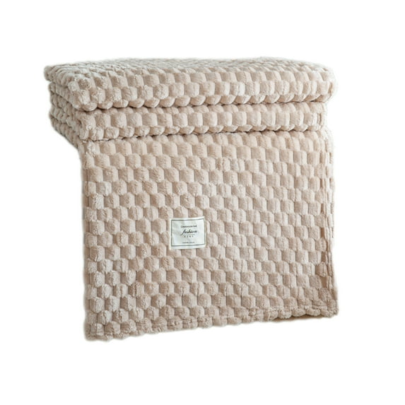 Wovilon Conditioning Blanket Cool Blanket Flannel Gift Small Blanket Napping Blanket Flannel Blanket