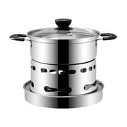 Wovilon Cooker For Indoors, Stainless Steel Spirit Cooker, Portable Cooker, Easy To Carry, No Power Requirement, Suitable For Indoor And Camping