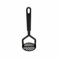 thumbnail image 1 of Wovilon Cooking Light Potato Masher, Sturdy and Heat Resistant, Safe For Non-Stick Cookware, Soft Grip Nylon Gadget, Black, 1 of 9