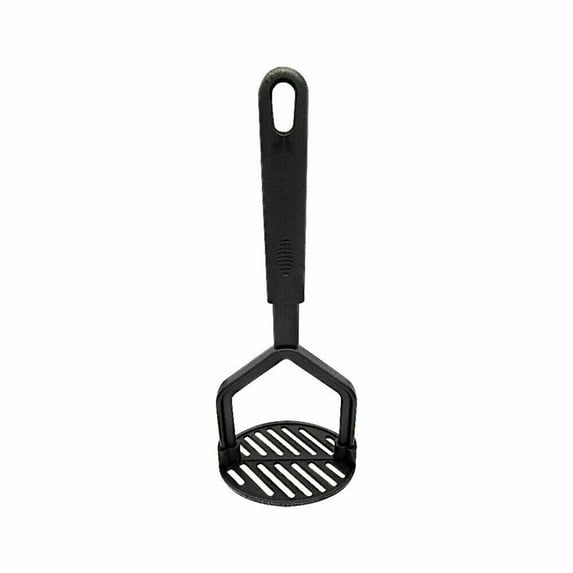 Wovilon Cooking Light Potato Masher, Sturdy and Heat Resistant, Safe For Non-Stick Cookware, Soft Grip Nylon Gadget, Black