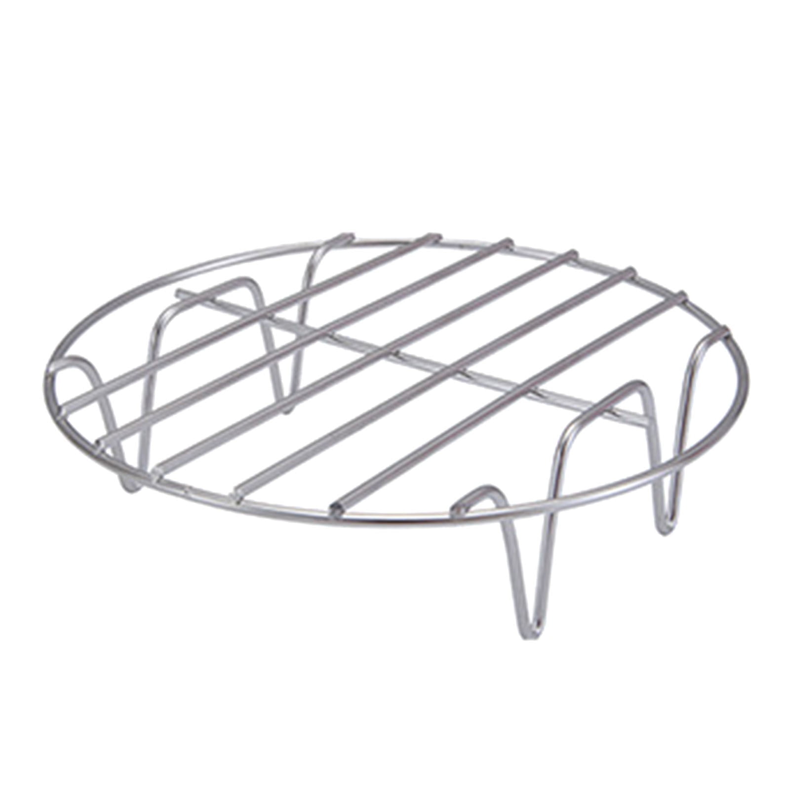 6/7/8 Inch Double Layer Tray Baking Air Fryer Rack Kitchen Grill Holder Air  Fryer Accessories Baking Tray Round Barbecue Rack