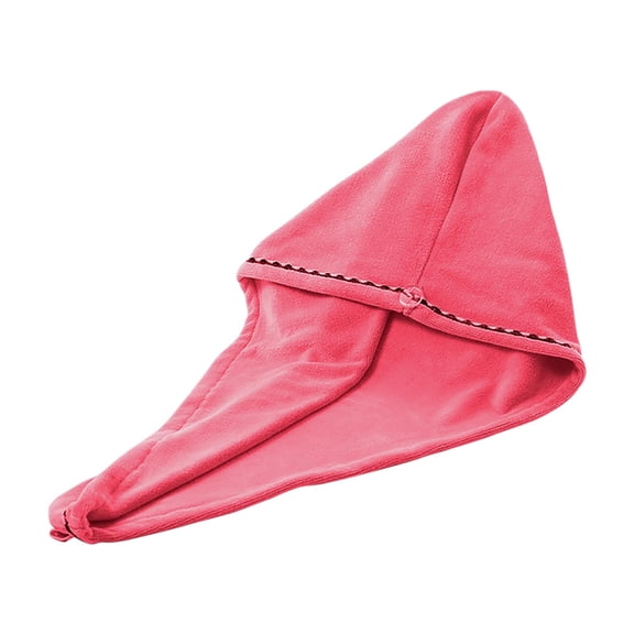 Wovilon Coral Velvet Thickening To Increase Soft Absorbent Shower Cap Dry Hair Towel