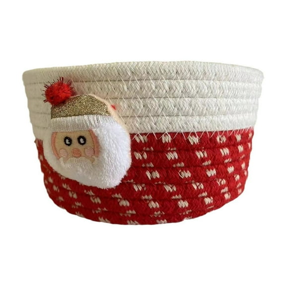 Wovilon Cotton Rope Woven Basket With Handles For Shelf Toy Book Cloth Storage Basket For Organizing Storage Bin For Living Room Newborn Or Infant Present For Boy Girl