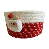 Wovilon Cotton Rope Woven Basket With Handles For Shelf Toy Book Cloth Storage Basket For Organizing Storage Bin For Living Room Newborn Or Infant Present For Boy Girl