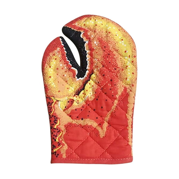 Wovilon Crab Claw Gloves Oven Gloves Microwave Anti-Scalding Baking Insulation Gloves Home Tool Kit Tools & Home Improvement