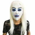 thumbnail image 1 of Wovilon Creepy Halloween Mask With Hair,Horror Devil Mask Scary Mask Natural Horror Mask For Cosplay,Themed Party,Horror Games, 1 of 8
