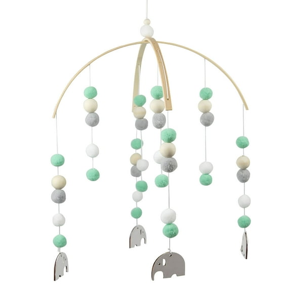 Wovilon Crib Toys for Infants 0-6 Months, Home Decor for Living Room Wooden Ceiling Mobile Baby Crib Mobile for Boy and Girls Baby Bed Room Decor, Christmas Toy