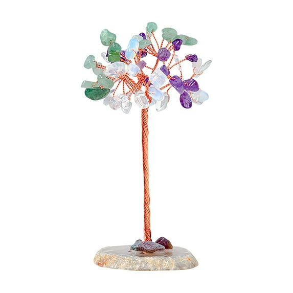 Wovilon Crystal Tree,Crystal Tree For Positive Energy,Gemstones And Crystals,Feng Shui Tree,Crystal Gifts,Meditation Decor,Chakra Decor