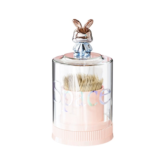 Wovilon Cute Swab Storage Box Cosmetics Jewelry Bathroom Qtip Makeup Container Lipstick Organizer Box