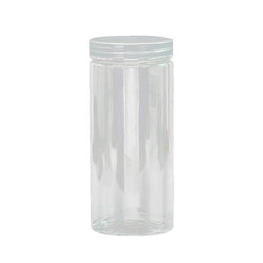Wovilon Cylinder Grain Storage Tank, Clear Plastic Jar, Transparent Storage Box, Food Storage Container, Sealing Food Preservation Plastic Fresh Pot Container