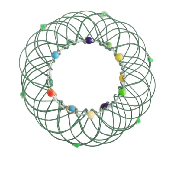 Wovilon Decompression Flexible Basket Soft Steel Magic Iron Ring Ornament