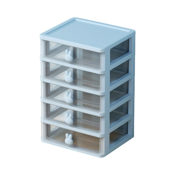 Wovilon Desktop Storage Box Drawer Style Storage Box Student Multifunctional Cosmetics Jewelry Box Stationery Organizing Box Storage Rack