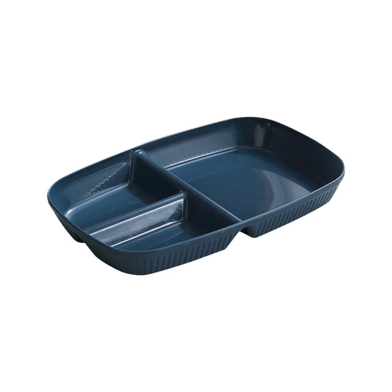 Wovilon Divided Dinner Plates For Adults Portion Controlled Diet Plates Straw Plates With Compartments Reusable Portion Controlled
