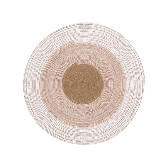 Wovilon Dural Table Mat Place Mats 30Cm Cotton Yarn Ramie Gradient Table Heat Insulation Pad Household Western Place Mat Anti-Scald Round Pad For Kitchen