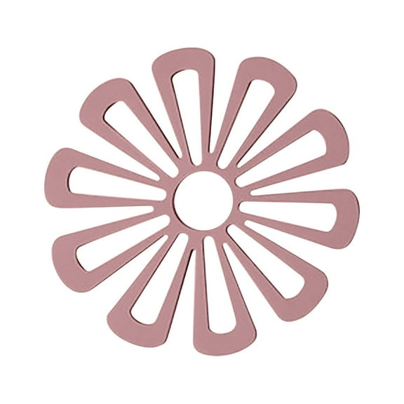Wovilon Dural Table Mat Place Mats Household Flower-Shaped Dining Table Heat Insulation, Non-Slip Tea Mat For Kitchen